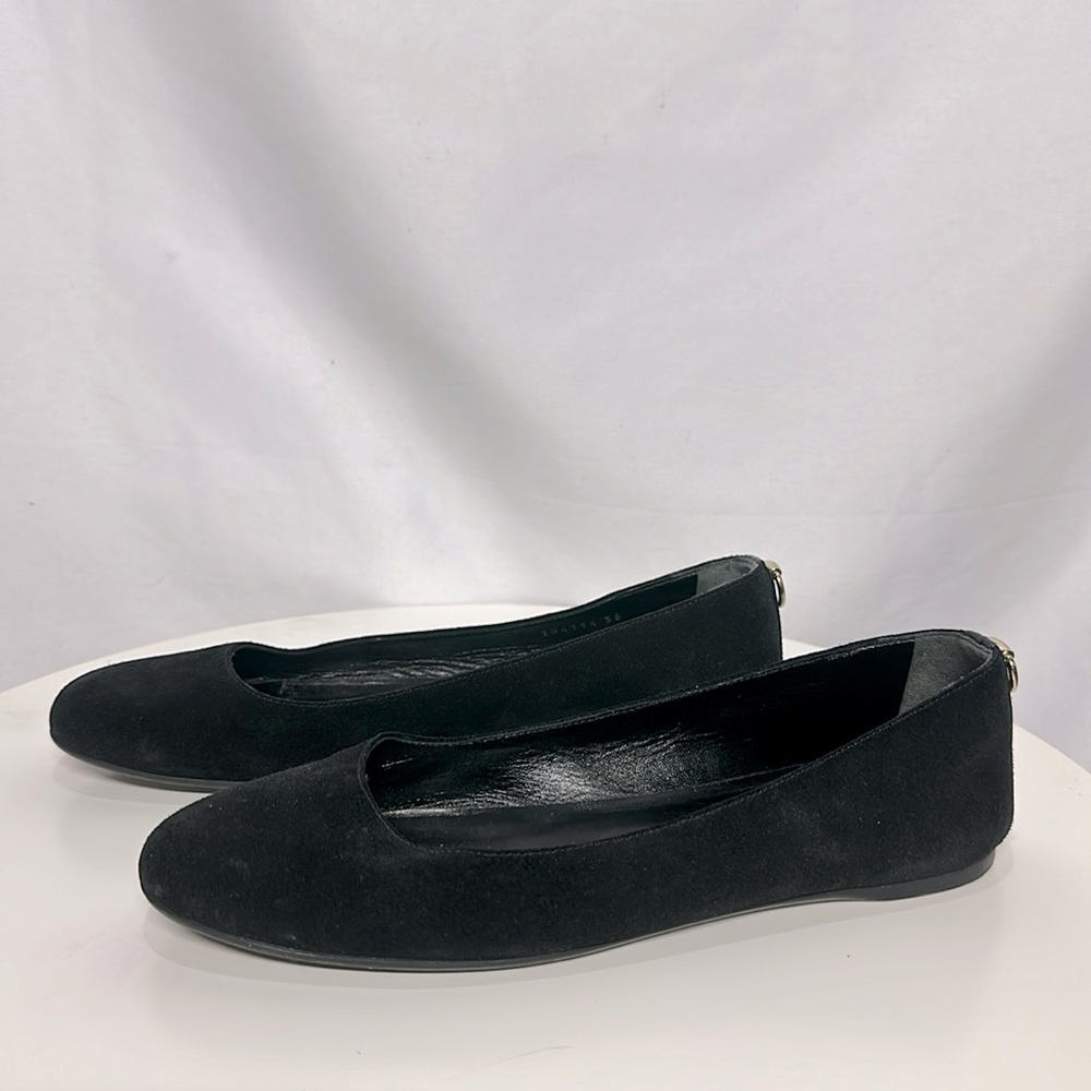 GUCCI Black Suede Ballet Flats | Size 36
